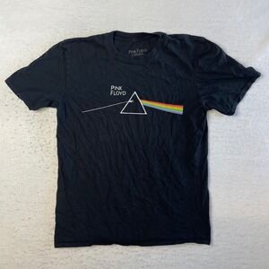 Pink Floyd T-Shirt Medium Black Dark Side of the Moon Graphic Prism Rock Band